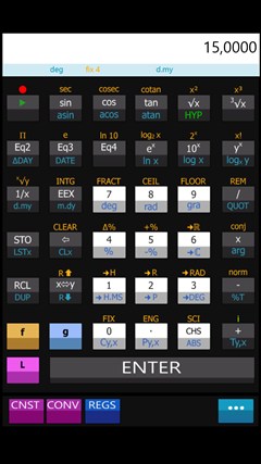 My RPN calculator for Windows 8