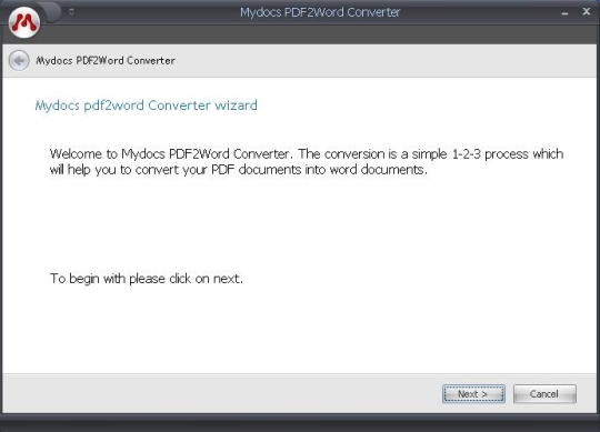 Mydocs PDF2Word Converter