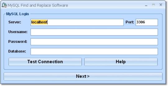 MySQL Find and Replace Software