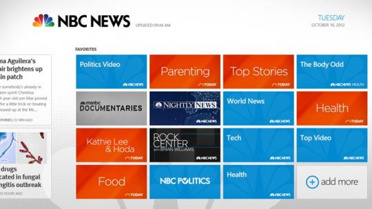 NBC News for Windows 8