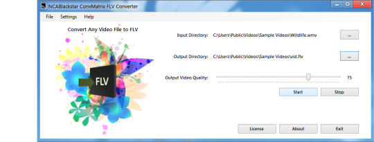 NCABlackstar ConvMatrix FLV Converter