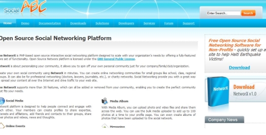 NetworX Non-Profit Open Source Social Networking Platform