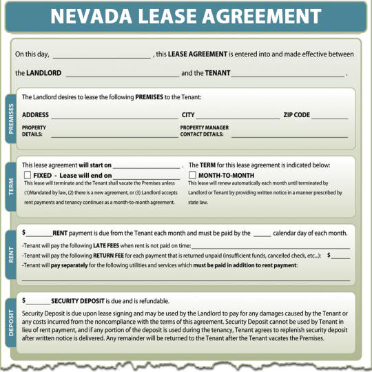 Nevada Lease Agreement