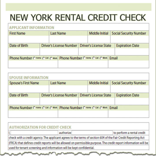 New York Rental Credit Check