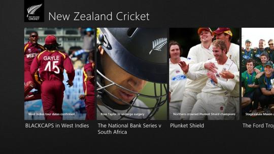 New Zealand Cricket for Windows 8