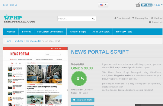 News Portal Script