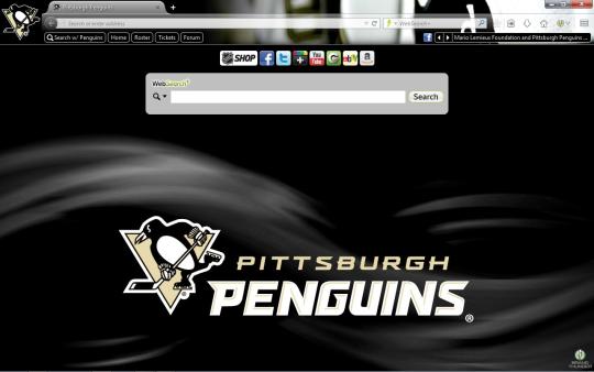NHL Pittsburgh Penguins Theme for Firefox
