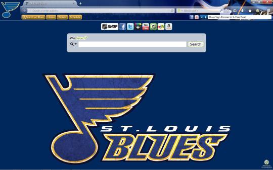NHL St. Louis Blues Theme for Firefox