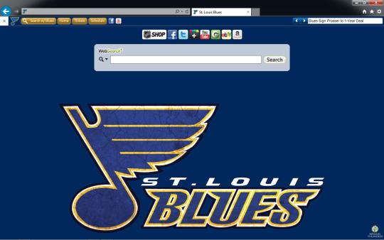 NHL St. Louis Blues Theme for Internet Explorer