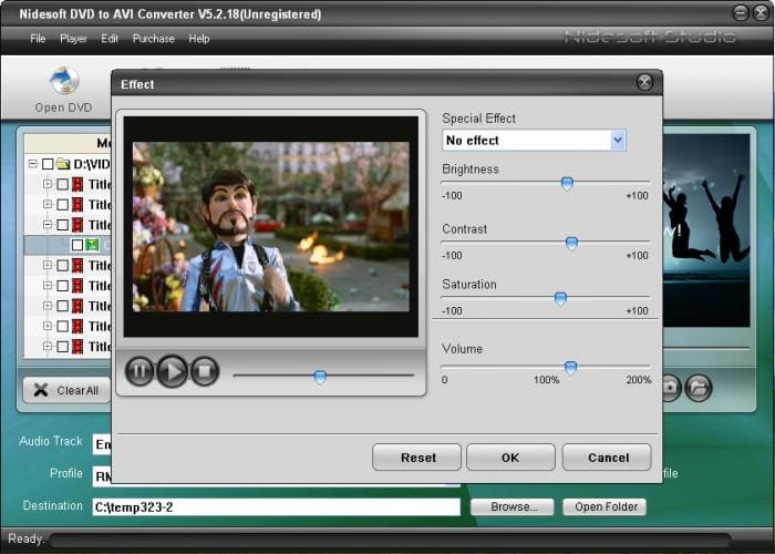 Nidesoft DVD to AVI Converter