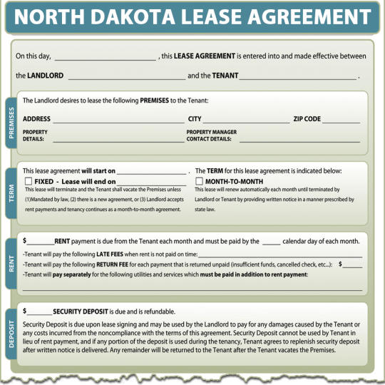 North Dakota Lease Agreement