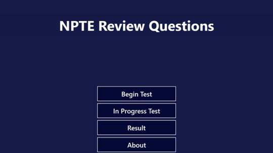 NPTE Quiz for Windows 8