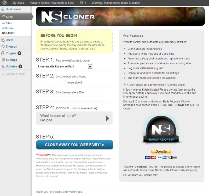 NS Cloner - Site Copier