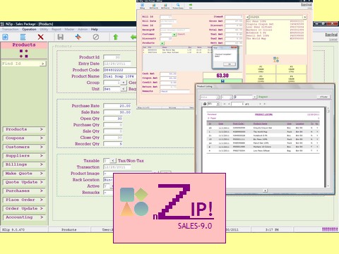 NZip Sales Software