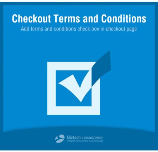 Odoo Checkout Terms and Conditions