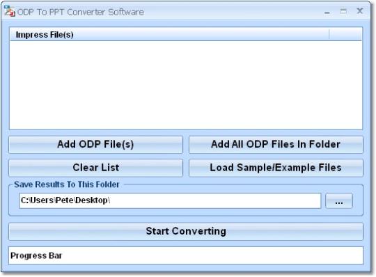 ODP To PPT Converter Software