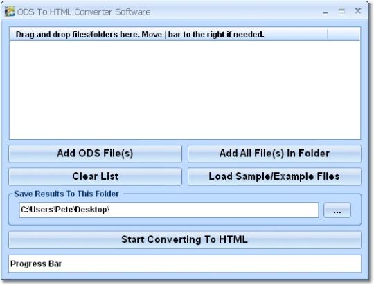 ODS To HTML Converter Software