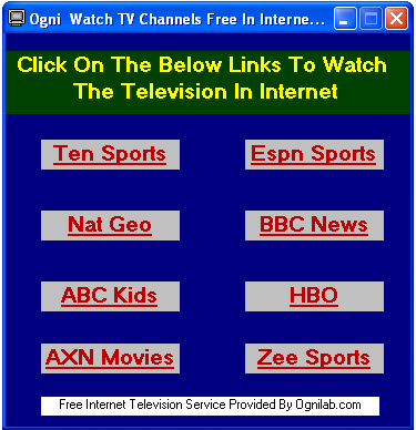 Ogni Internet Live TV Watch Free