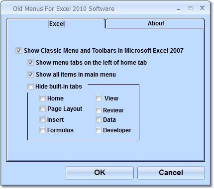 Old Menus For Excel 2010 Software