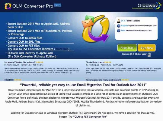 OLM Converter Pro for Mac