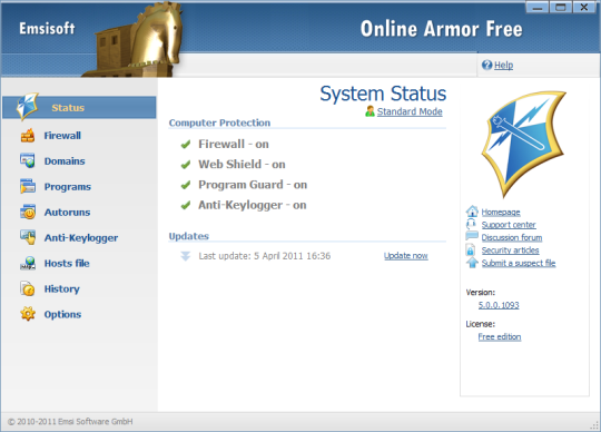 Online Armor Free