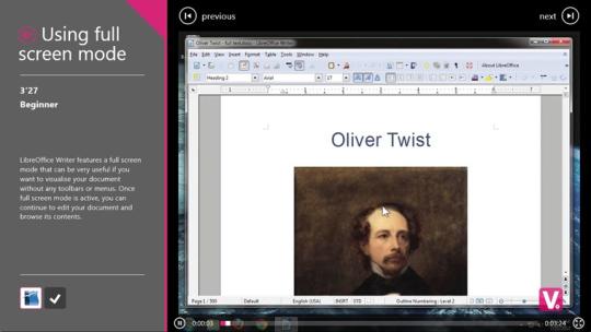 OpenOffice Writer Training for Windows 8