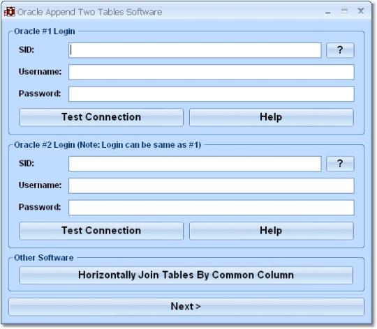 Oracle Append Two Tables Software