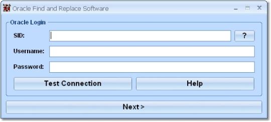 Oracle Find and Replace Software