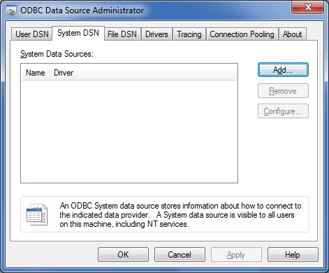 Oracle ODBC driver (32/64 bit)