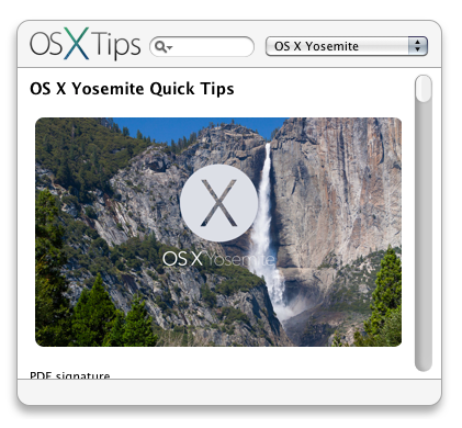 OS X Tips