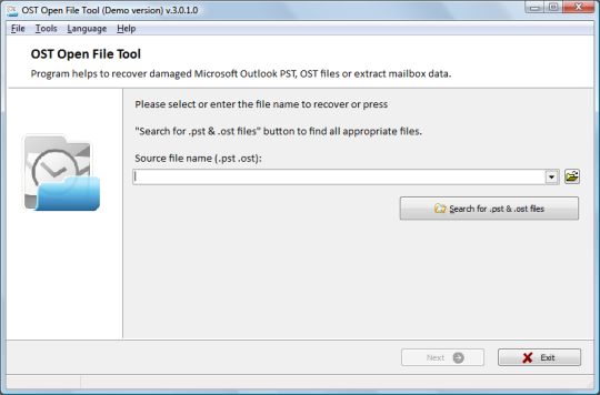 OST Open File Tool