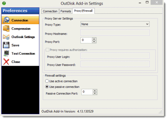 OutDisk FTP for Outlook