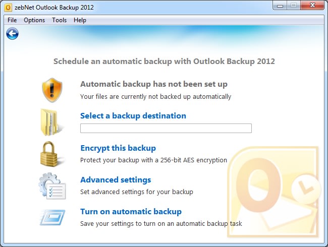 Outlook Backup 2012