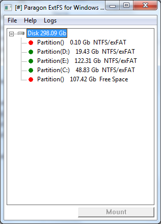Paragon ExtFS for Windows