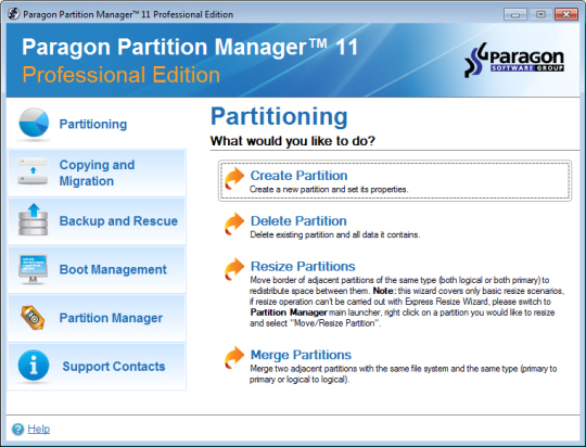 Paragon Partition Manager Professional (64-bit)