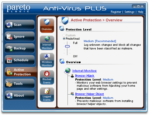 ParetoLogic Anti-Virus PLUS