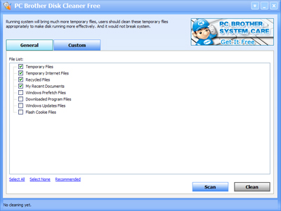 PC Brother Disk Cleaner Free