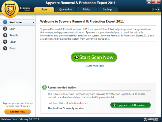 PC Spyware Protection 2011
