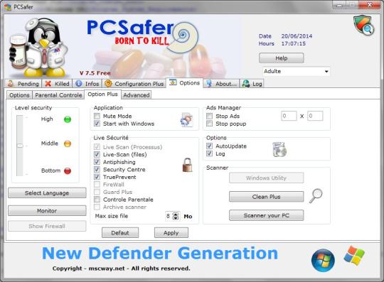 PCSafer 2015 Internet Security