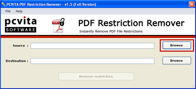 PCVITA PDF Restriction Remover
