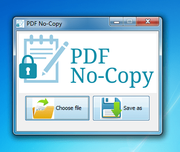 PDF NoCopy for Desktop