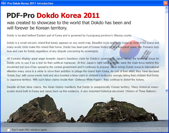PDF-Pro Dokdo Korea 2011