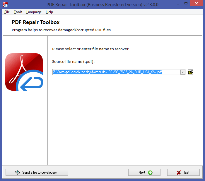 PDF Repair Toolbox