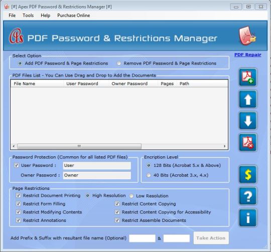 PDF Restriction Manager