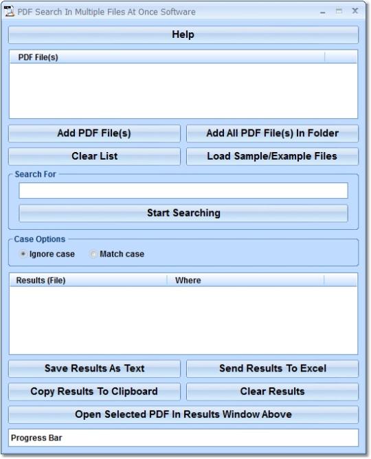 PDF Search In Multiple Files At Once Software