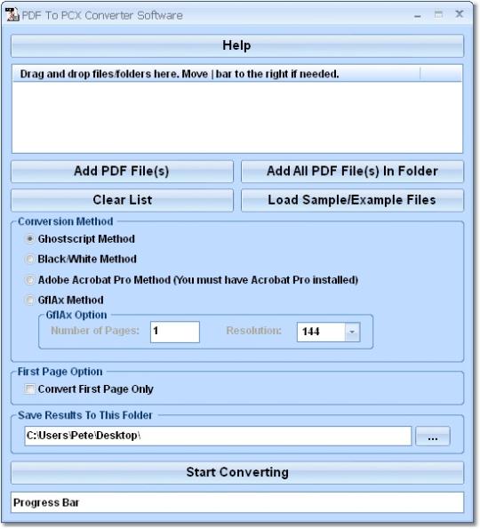 PDF To PCX Converter Software