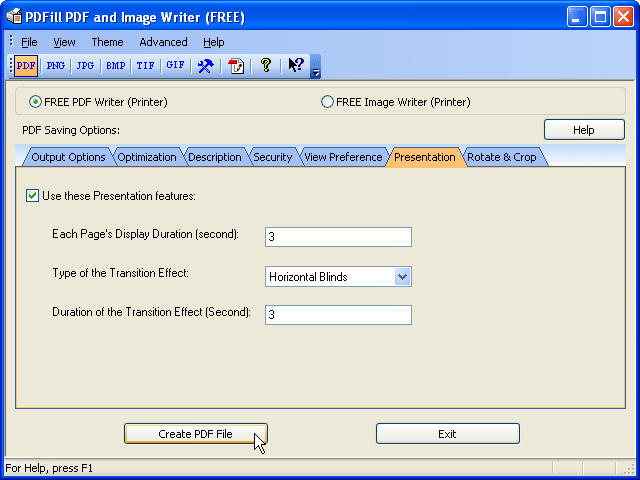 PDFill FREE PDF and Image Writer