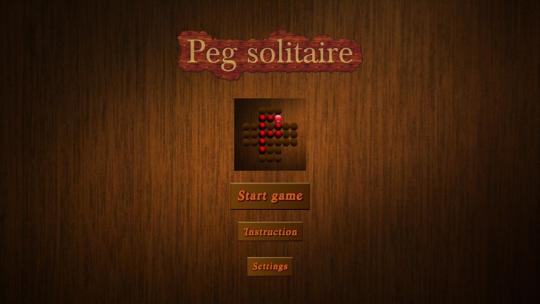 Pegs solitaire for Windows 8