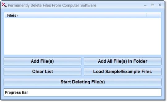 Permanently Delete Files From Computer Software
