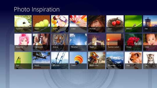 Photo Inspiration for Windows 8